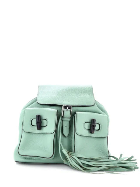 Gucci Pre-Owned Bamboo Tassel Leather Medium backpack