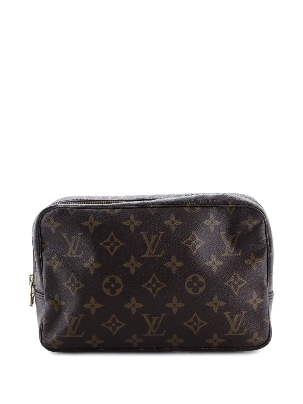 Pre-owned Louis Vuitton Trousse Toiletry Monogram Canvas 23 Pouch In Brown