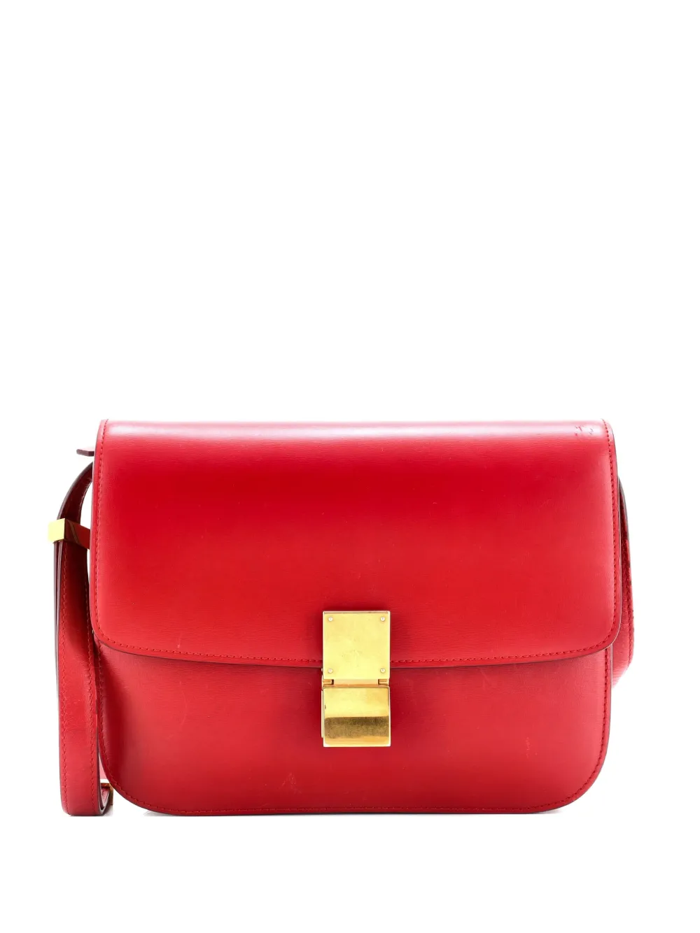 Celine Pre-Owned Classic Box Bag Smooth Leather Medium crossbody bag - Rosso
