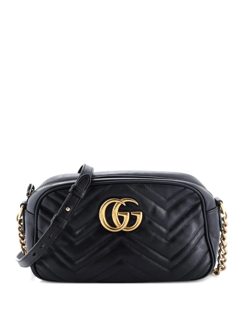 Gucci Pre-Owned GG Marmont Shoulder Bag Matelasse Leather Small crossbody bag - Nero
