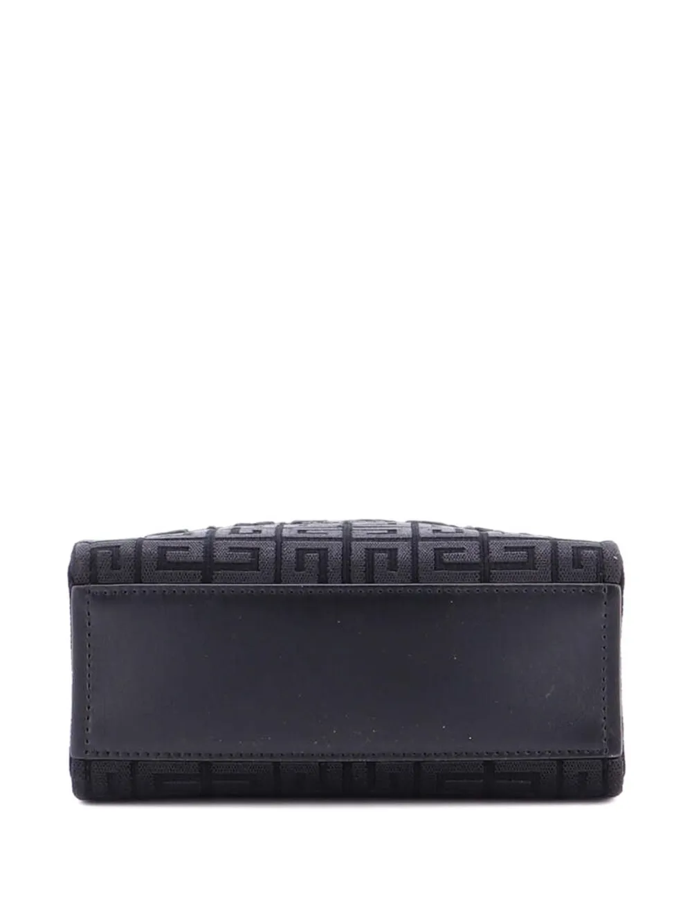 Pre-owned Givenchy G- 4g Jacquard Mini Tote Bag In Black