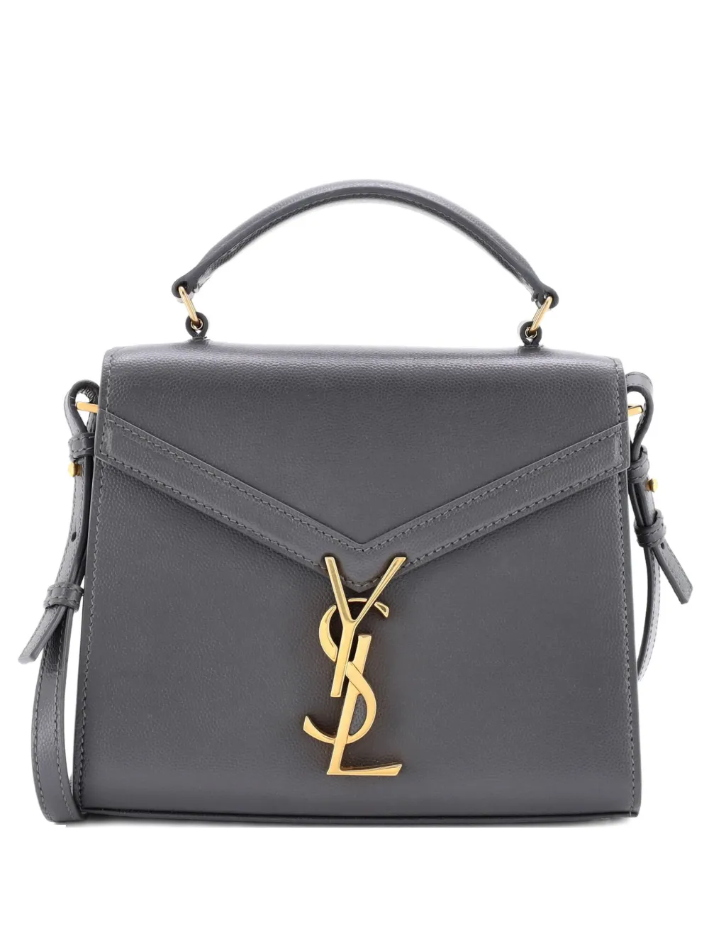 Saint Laurent Pre-Owned Cassandra Top Handle Bag Leather Mini shoulder bag | gris | Image 1