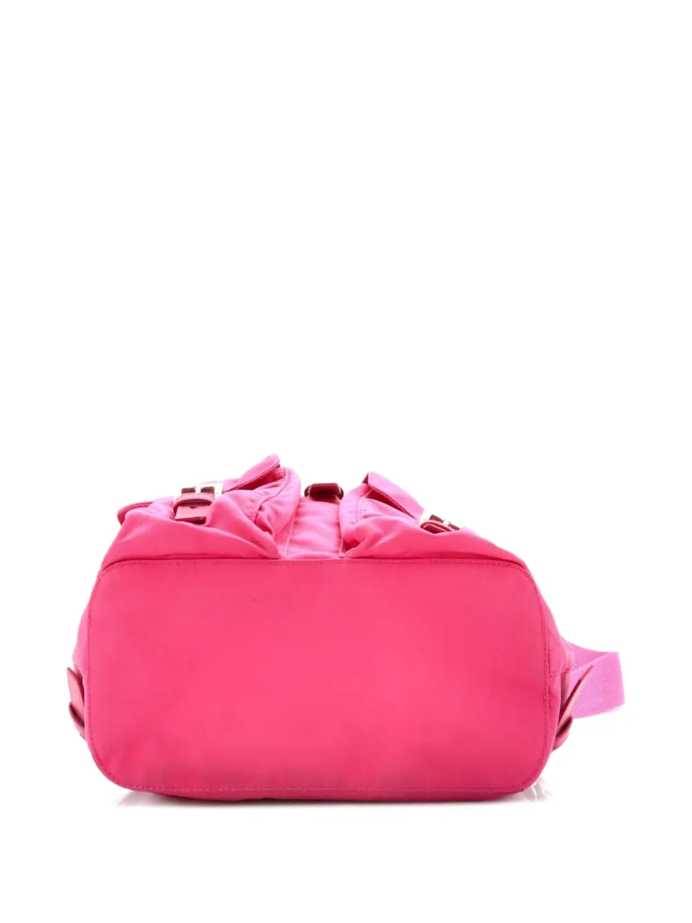 Pre-owned Prada Double Front Pocket Tessuto Small Backpack In Pink