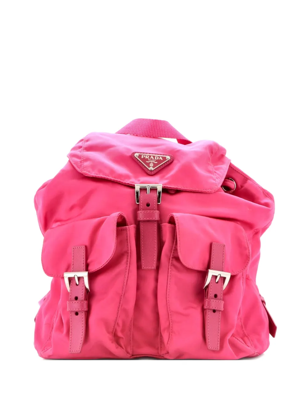Prada Pre-Owned Double Front Pocket Tessuto Small backpack | Pink | Image 1