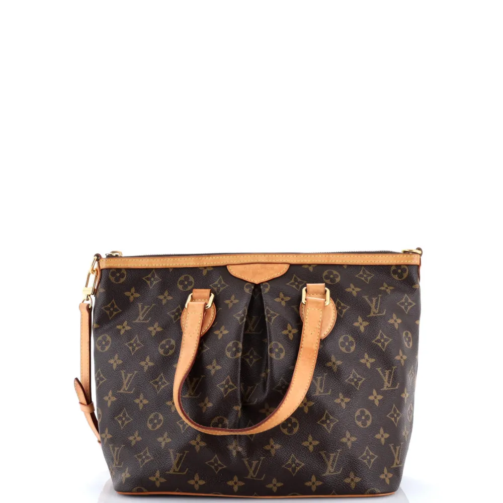 Pre-owned Louis Vuitton Palermo Handbag Monogram Canvas Pm Tote Bag In Brown