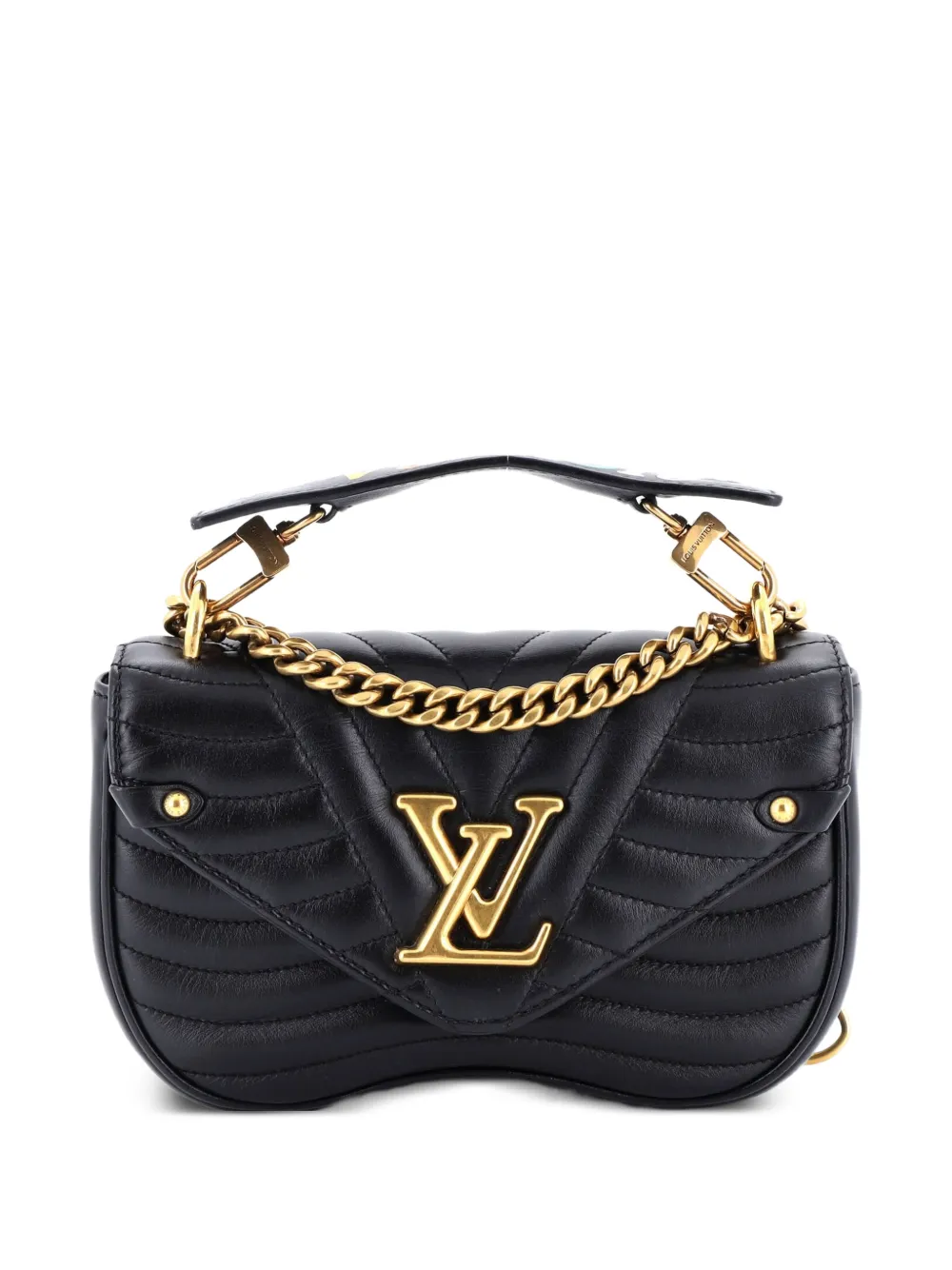 Louis Vuitton Pre-Owned New Wave Chain Bag Quilted Leather PM shoulder bag - Nero
