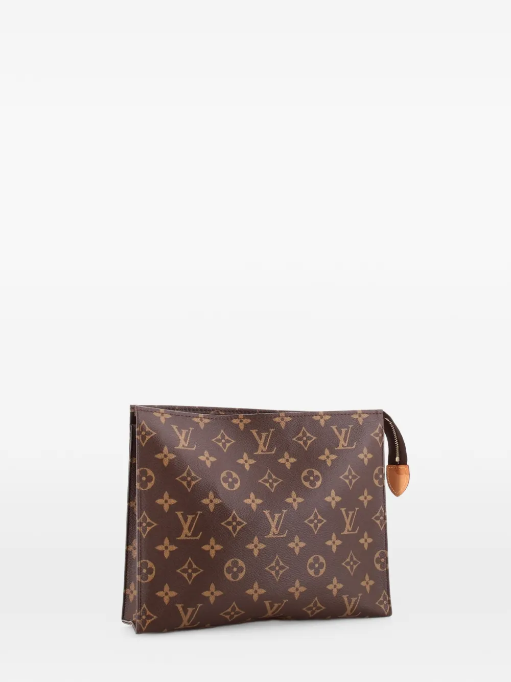 Pre-owned Louis Vuitton Toiletry Pouch Monogram Canvas 26 Clutch Bag In Brown