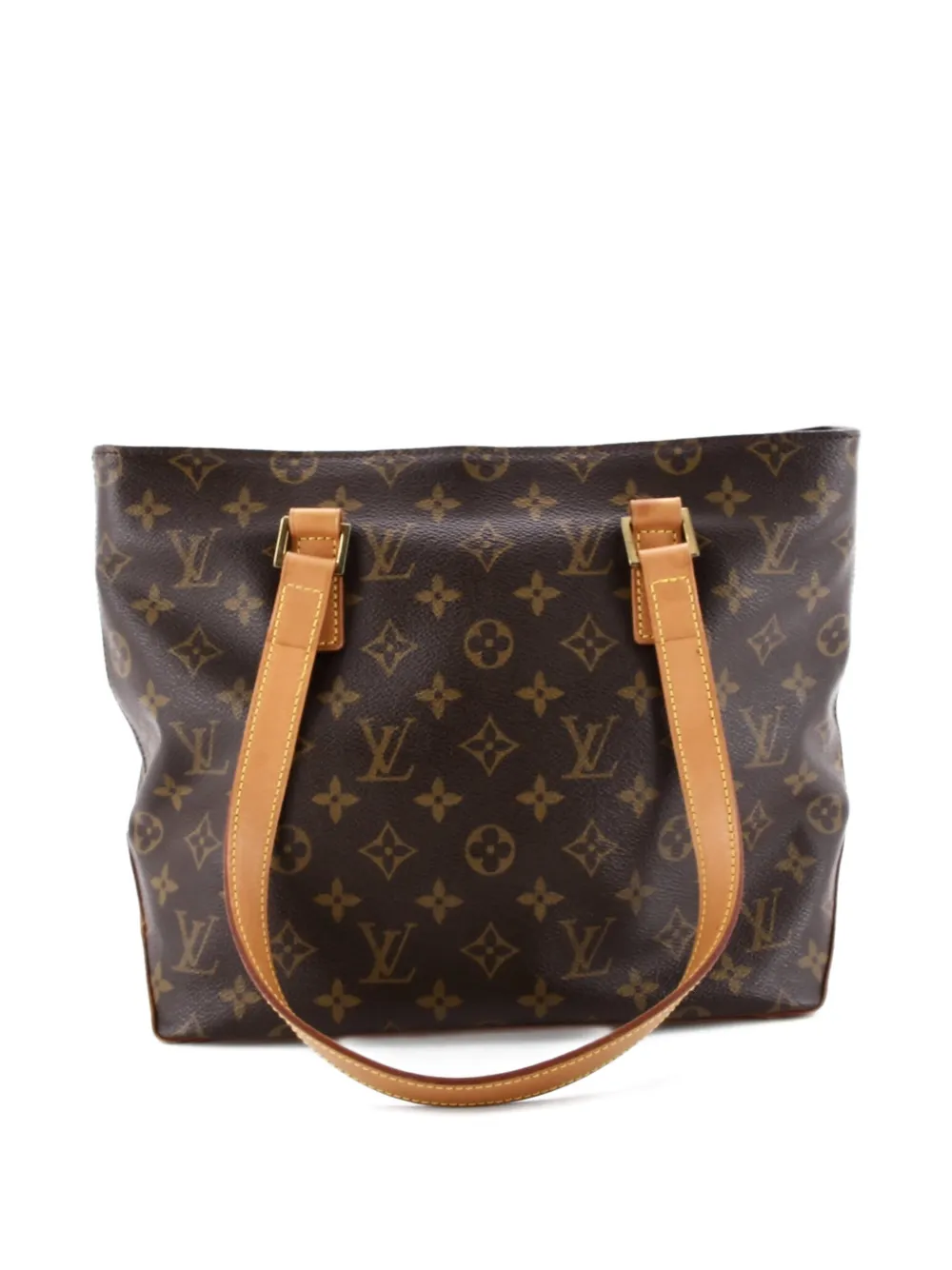 LOUIS VUITTON Pre-owned Cabas Piano Monogram Canvas Tote Bag In Brown