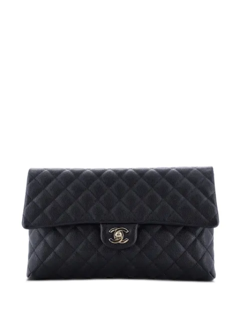 CHANEL Pre-Owned Classic Flap Quilted Caviar clutch bag