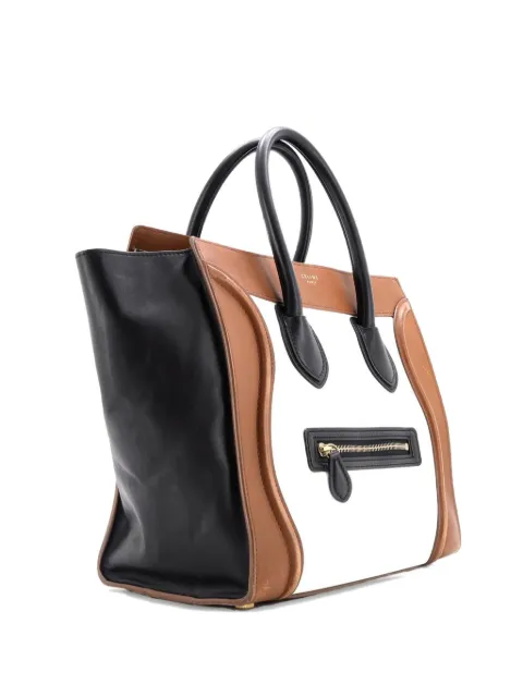 Celine Pre-Owned Tricolor Luggage Bag Leather Micro tote bag