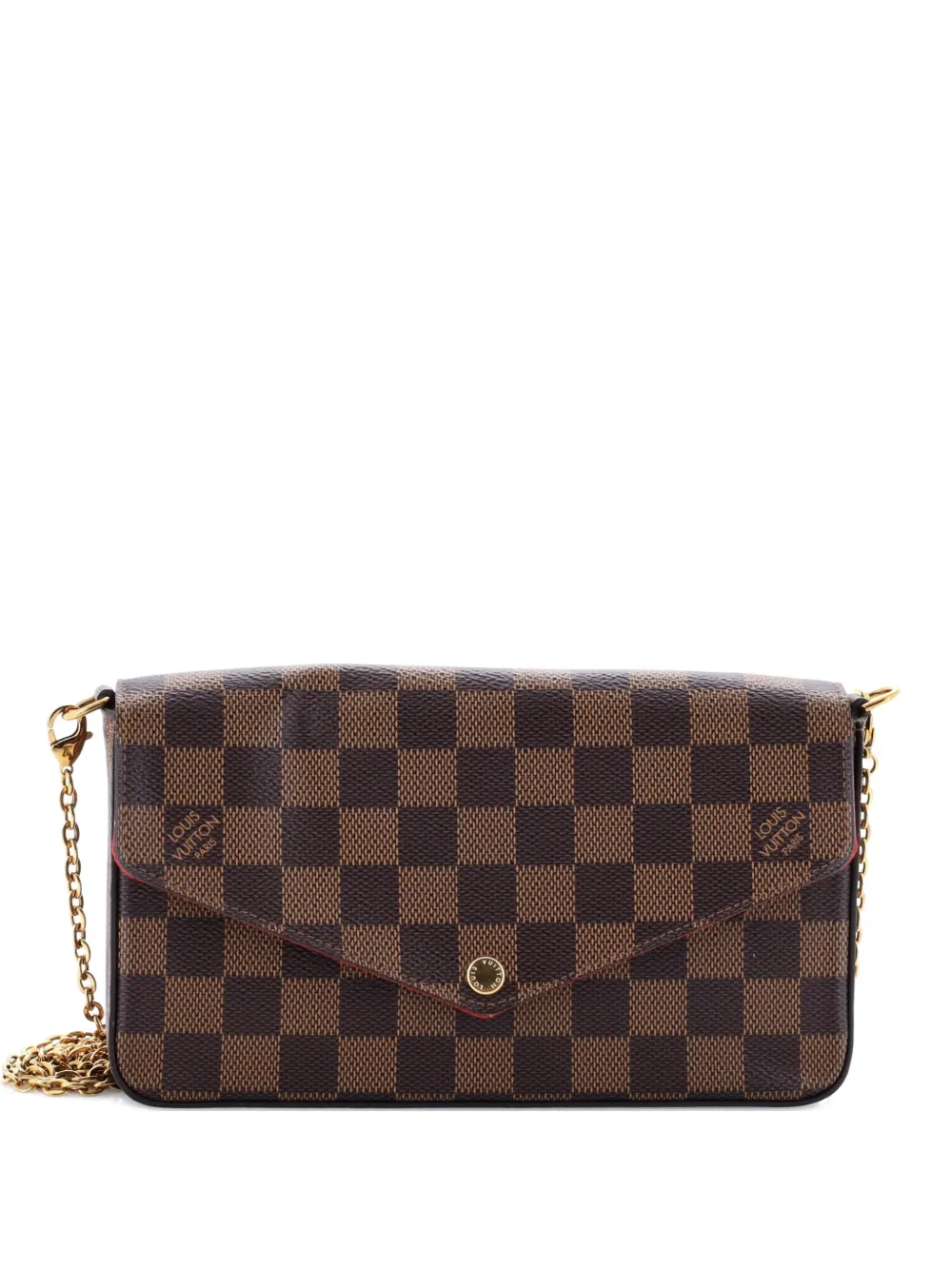 Louis Vuitton Pre-Owned Felicie Pochette Damier crossbody bag - Marrone