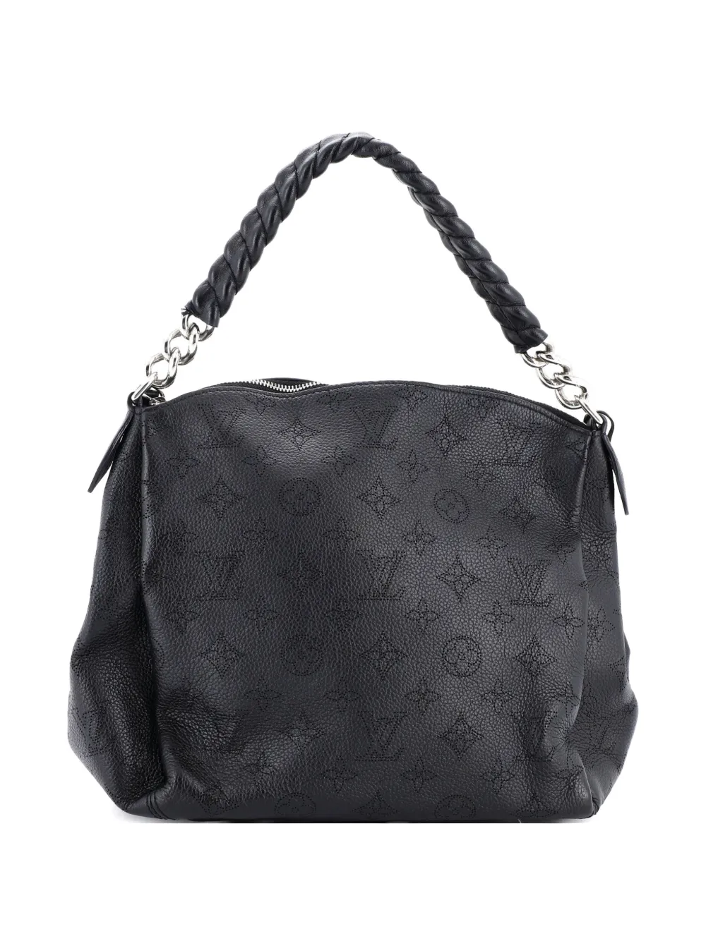 Louis Vuitton Pre-Owned Babylone Handbag Mahina Leather BB hobo bag - Nero