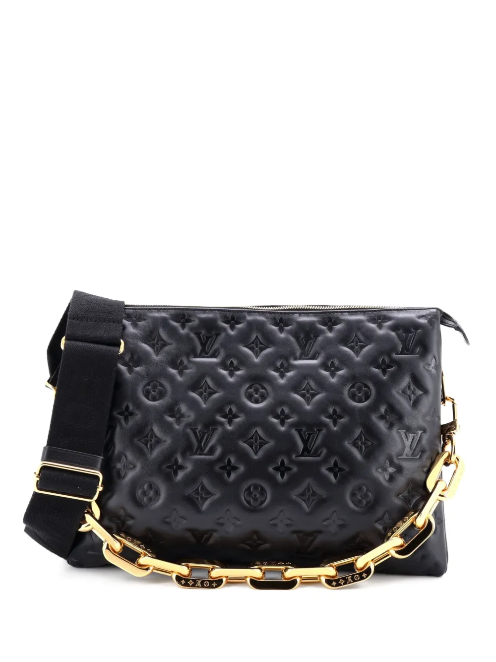 Louis Vuitton Pre-Owned Coussin Bag Monogram Embossed Lambskin MM crossbody bag - Nero