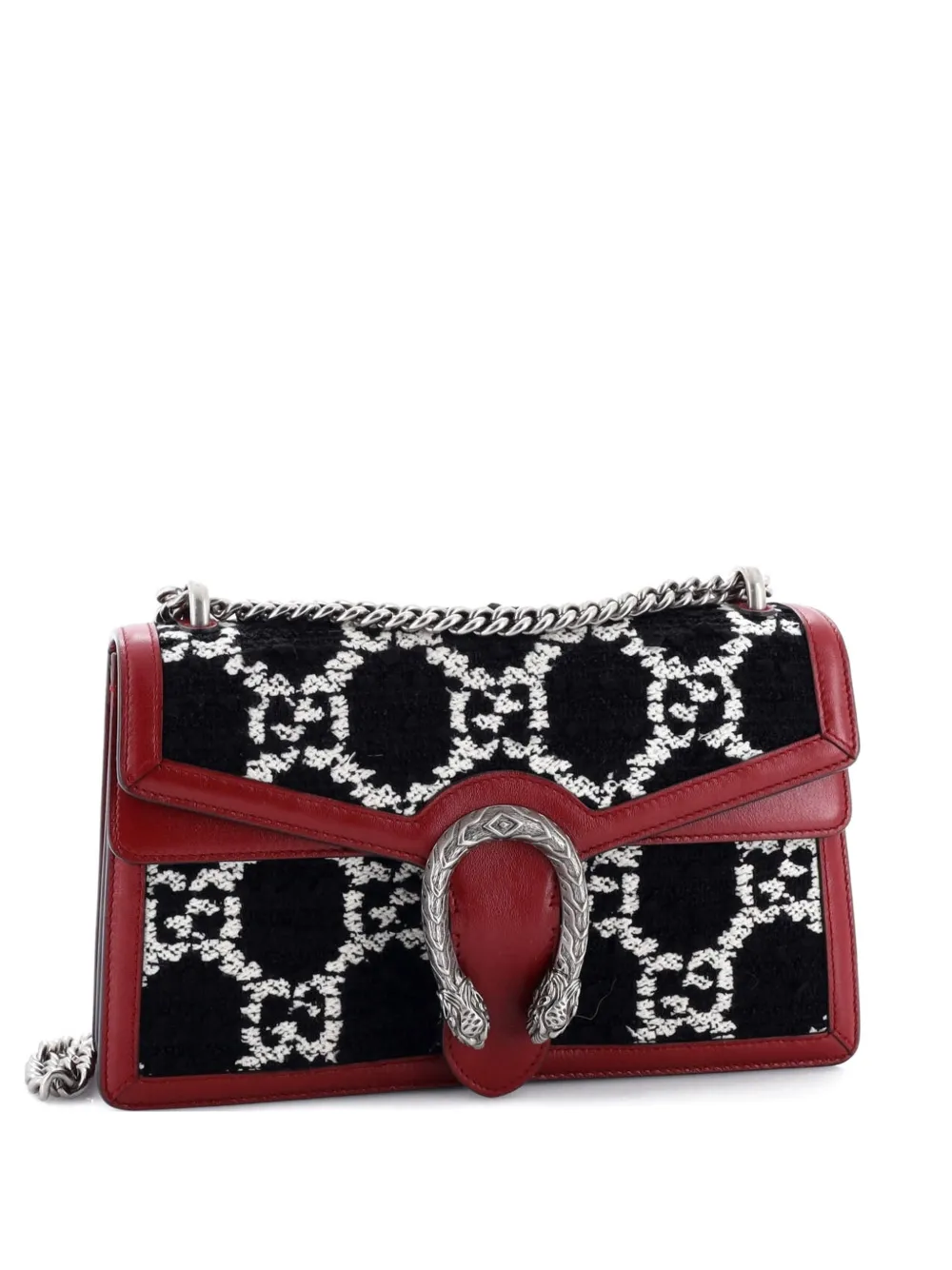 Gucci Pre-Owned Dionysus Bag GG Tweed Small shoulder bag - Rosso