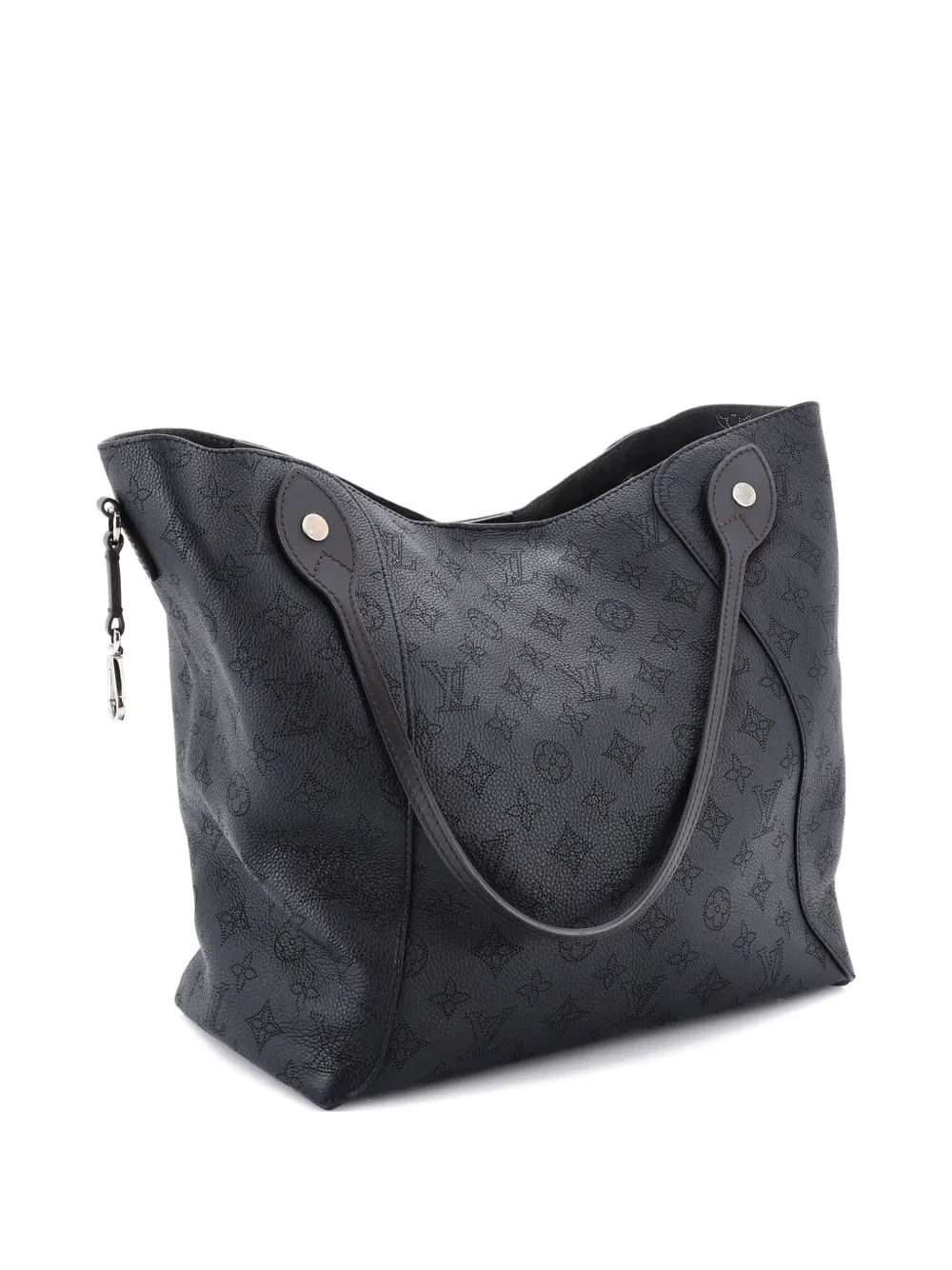 Louis Vuitton Pre-Owned Hina Handbag Mahina Leather MM shoulder bag - Black