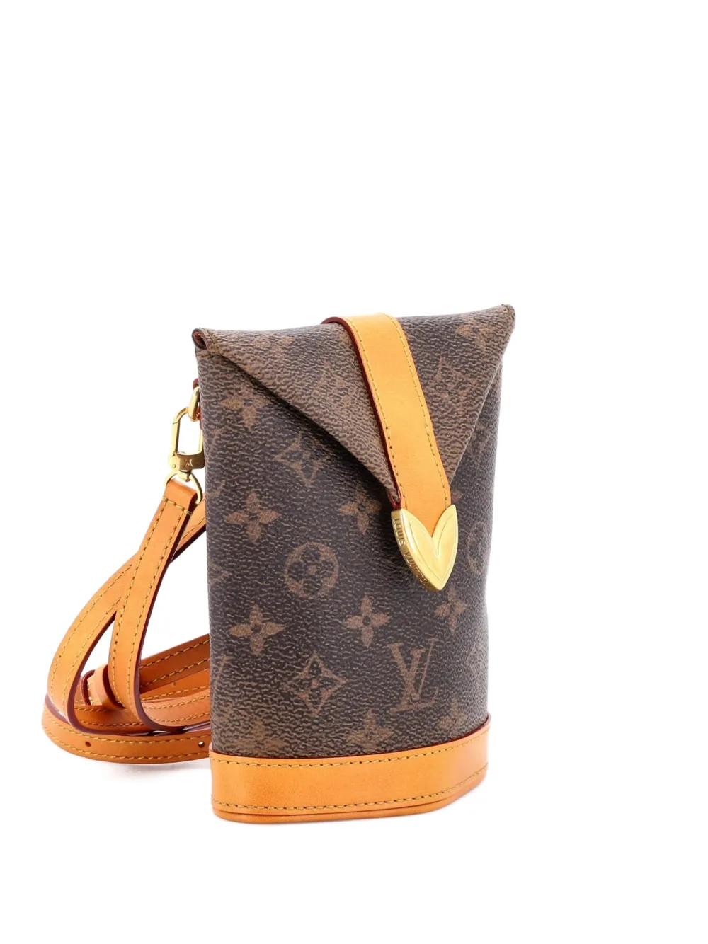 Pre-owned Louis Vuitton Envelope Pouch Monogram Dust Leather Shoulder Bag In Brown