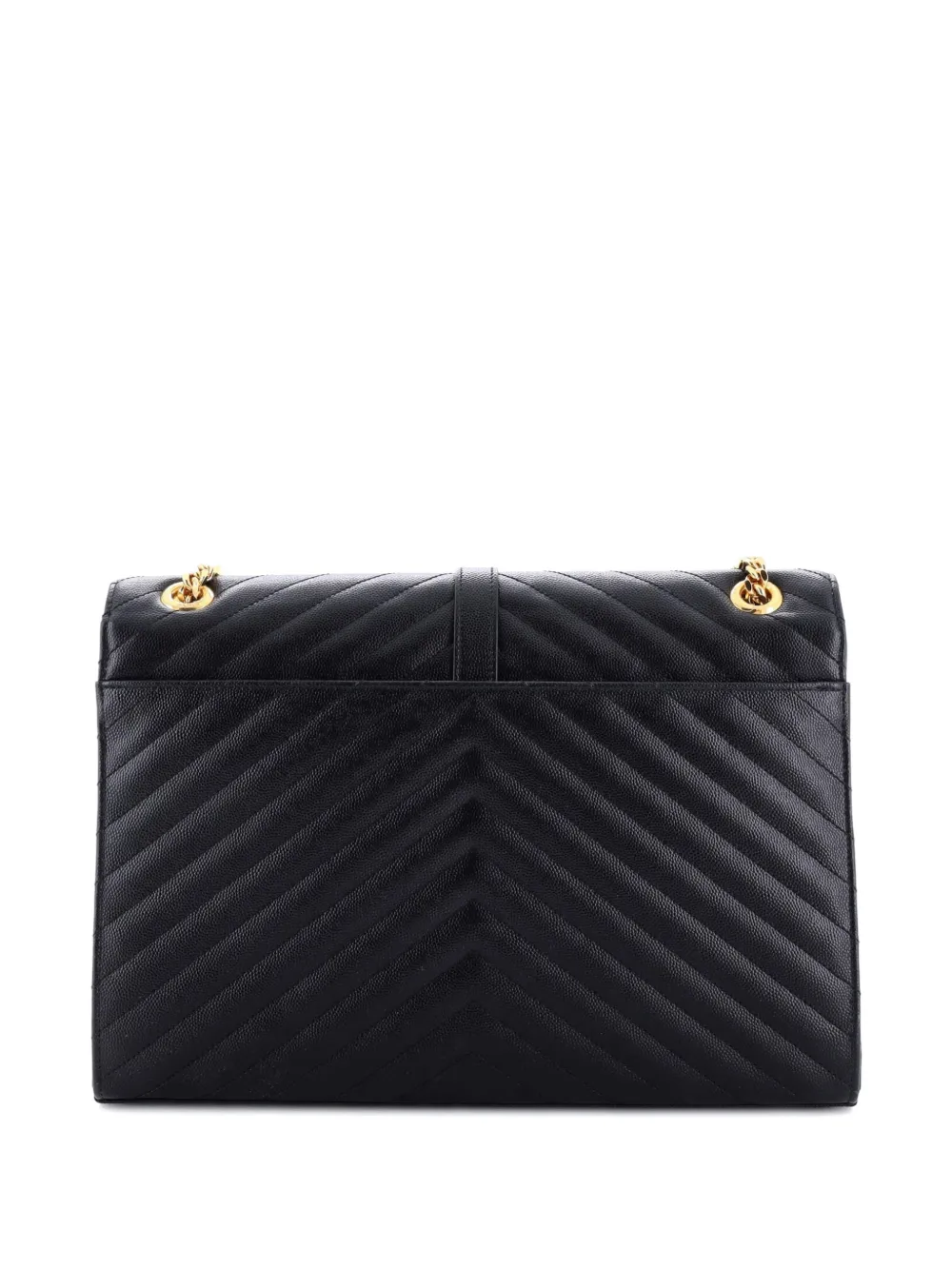 Saint Laurent Pre-Owned Classic Monogram Envelope Satchel Matelasse Chevron Leather Large shoulder bag | Pre-Owned | Image 2