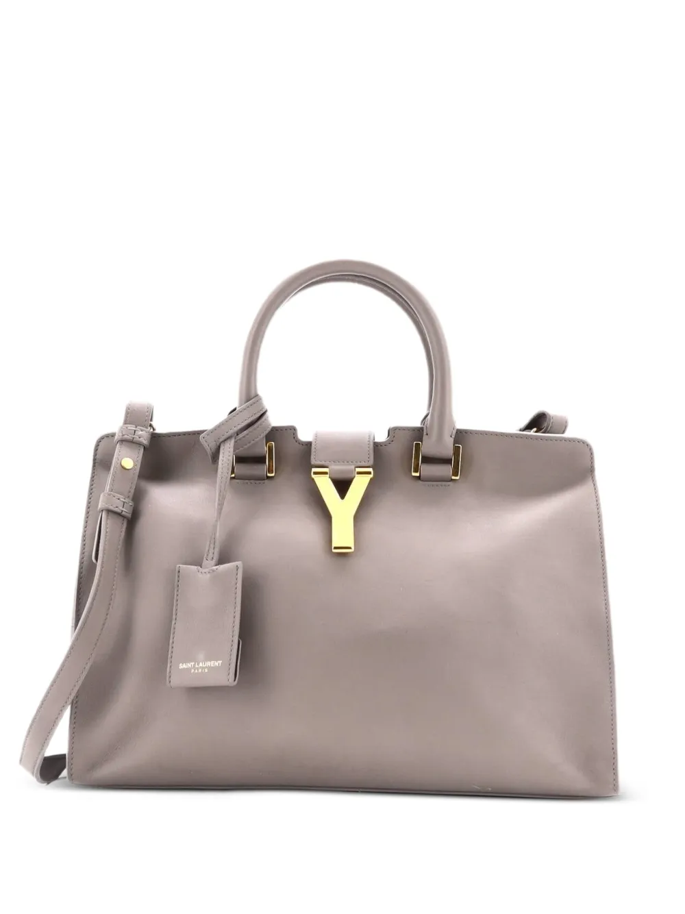 Saint Laurent Pre-Owned Classic Y Cabas Leather Small satchel - Grigio