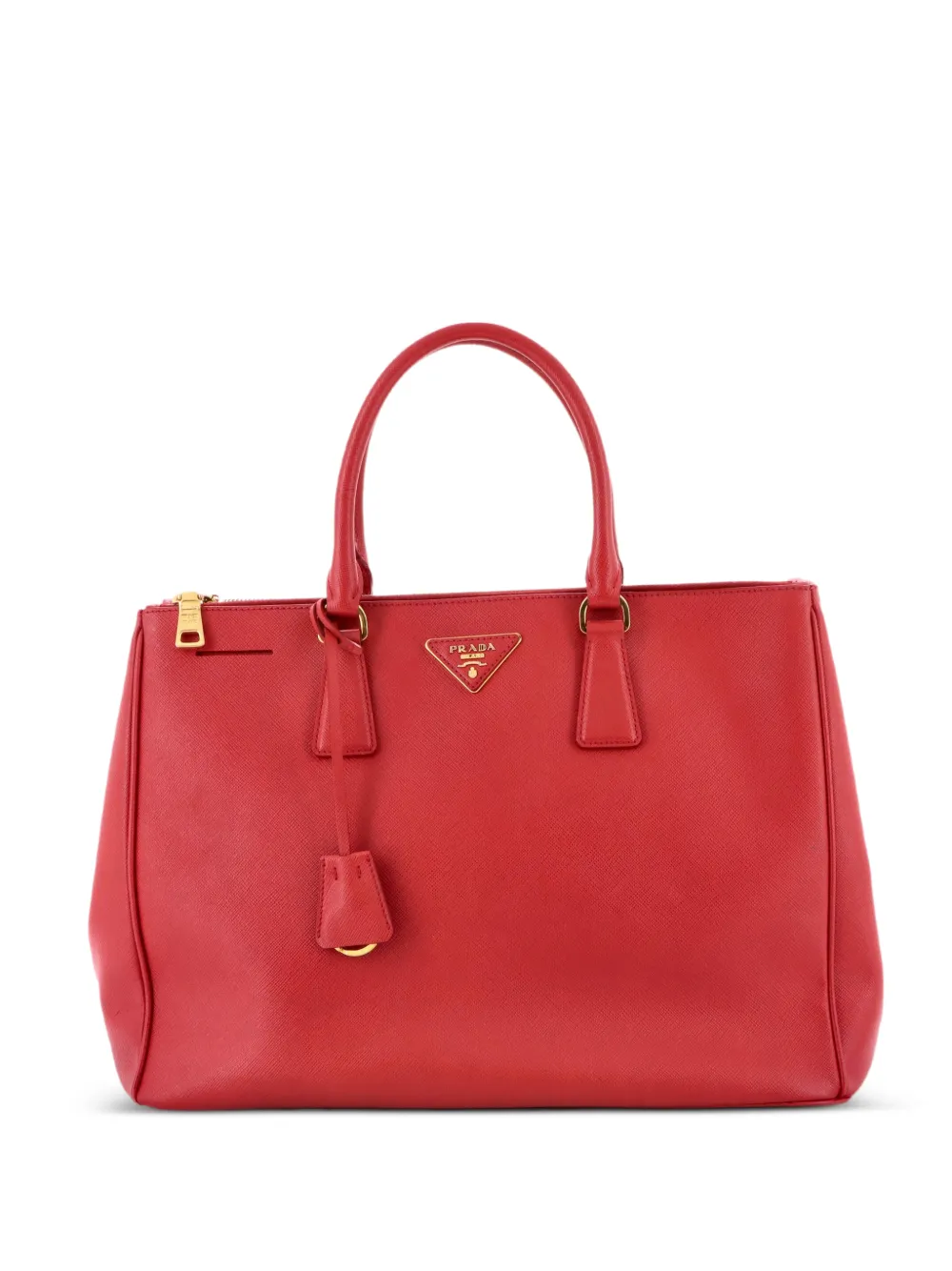Prada Pre-Owned Galleria Double Zip Saffiano Leather Large tote bag - Rosso