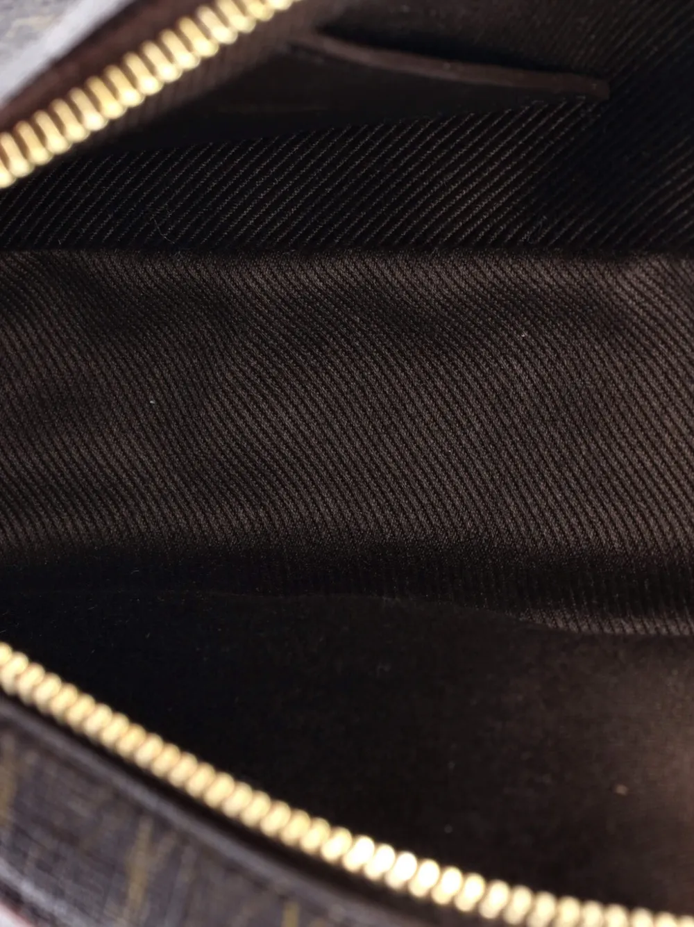 SAINT LAURENT Pre-owned Le Monogramme Pouch Monogram All Over Coated Canvas And Leather Small Crossbody Bag In Brown