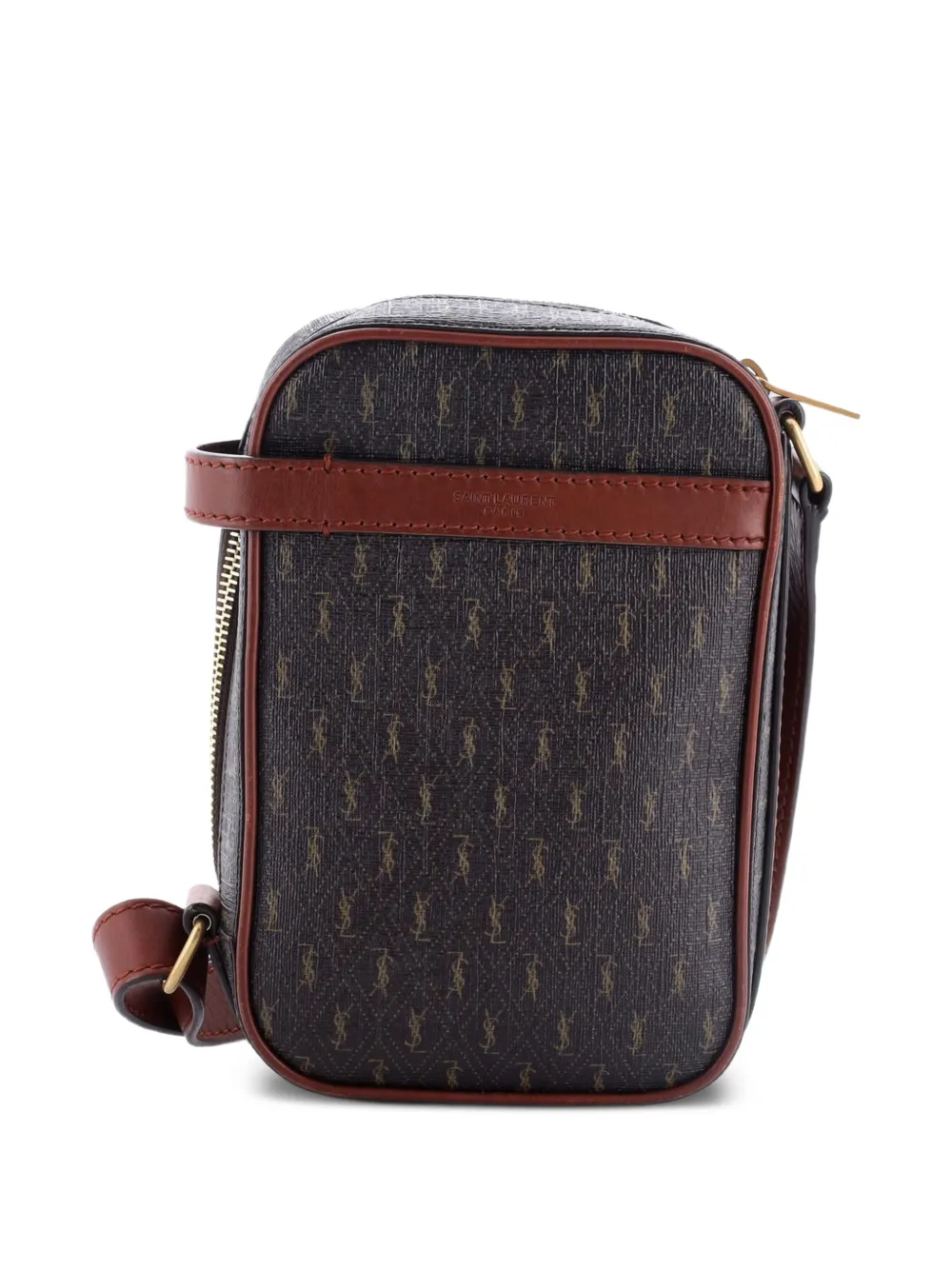 Saint Laurent Pre-Owned Le Monogramme Pouch Monogram All Over Coated Canvas and Leather Small crossbody bag | Pre-owned & Archive | Image 2