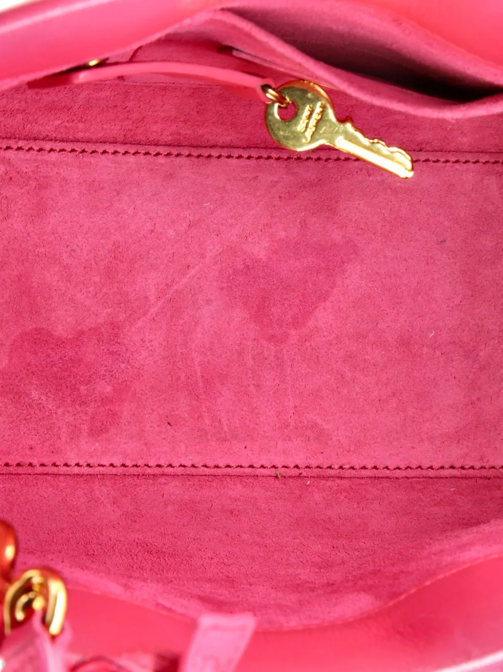 Pre-owned Saint Laurent Sac De Jour Bag Leather Baby Tote Bag In Pink