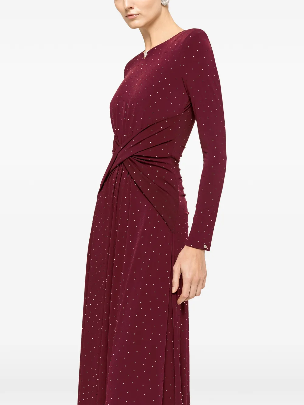 Embellished Twisted Maxi Dress
