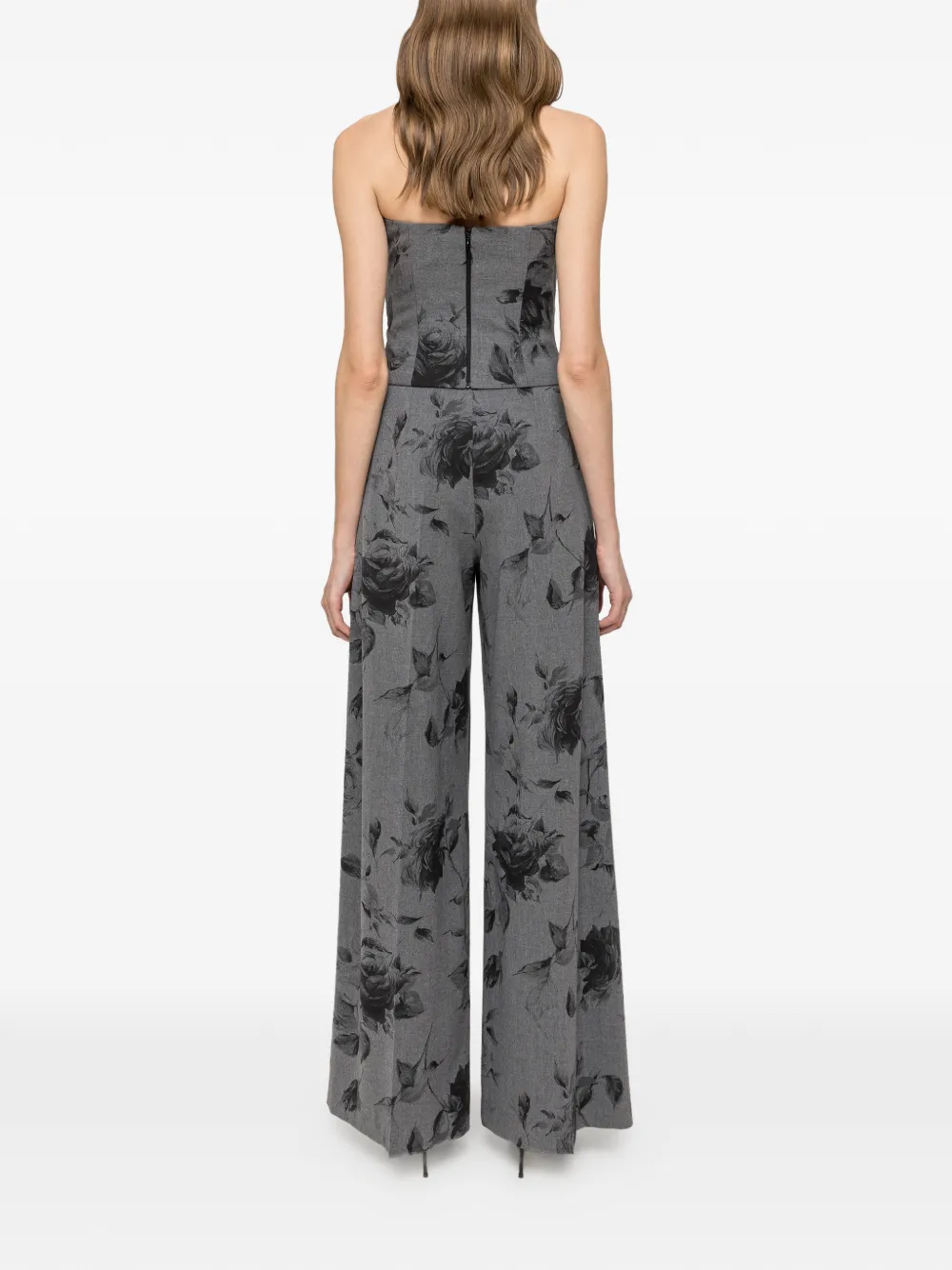 NISSA Top met bloemenprint Grijs