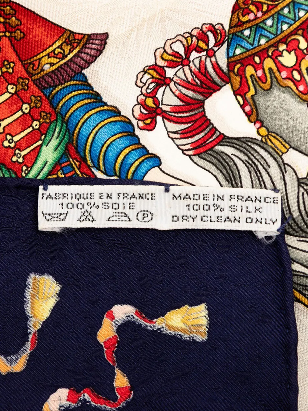 Pre-owned Hermes 2000-2020 Les Fetes Du Roi Soleil Silk Scarf Scarves In White