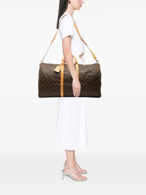 Louis Vuitton Pre-Owned 2001 Monogram Keepall Bandouliere 60 travel bag