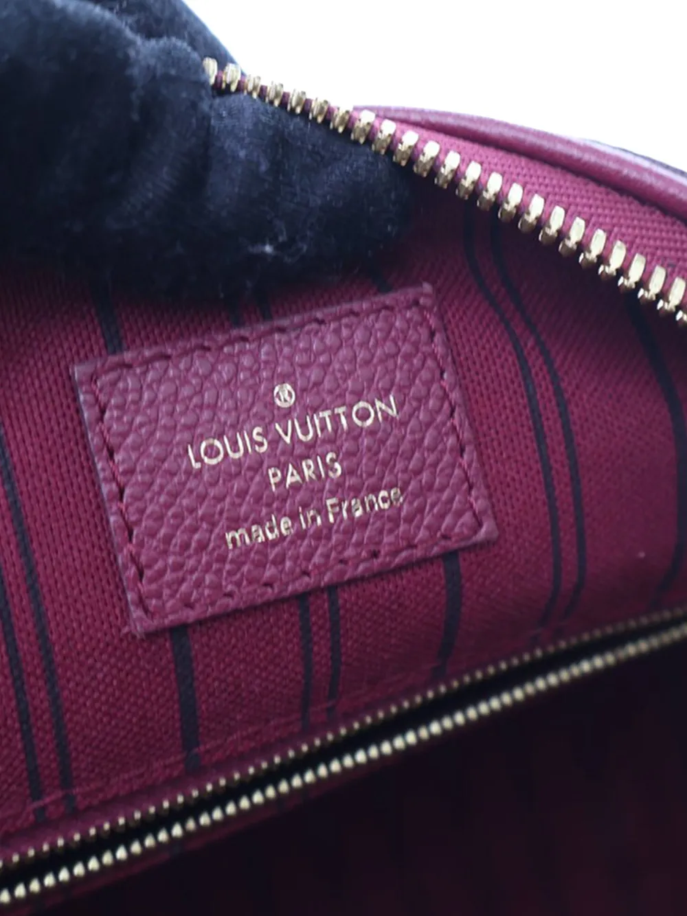 LOUIS VUITTON Pre-owned 2011-2016 Monogram Empreinte Speedy Bandouliere 25 Satchel In Red
