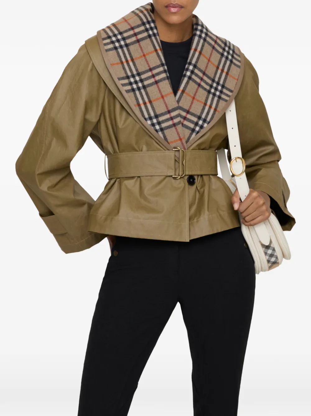  Burberry Check-warmer Jacket - Neutrals 