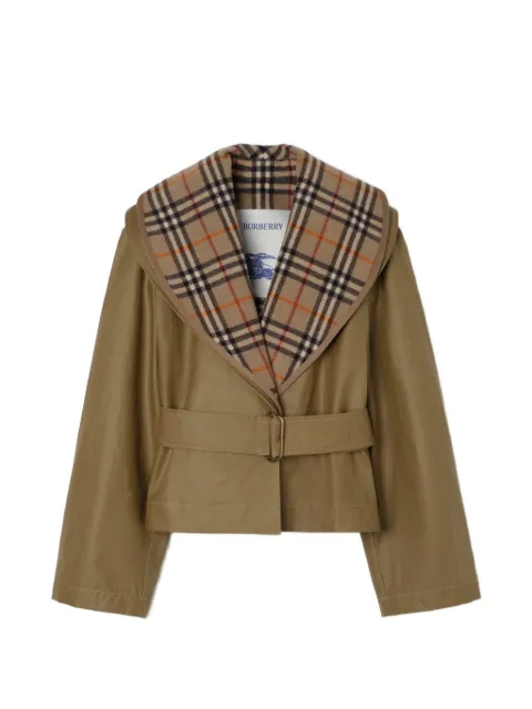 Burberry check-warmer jacket