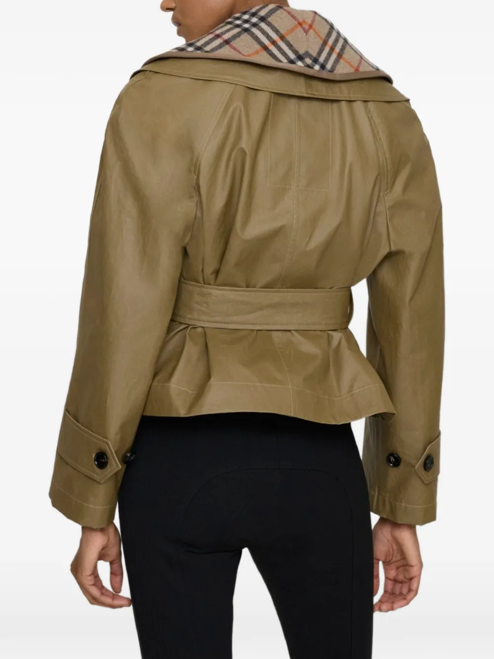 Burberry Geruit jack Beige