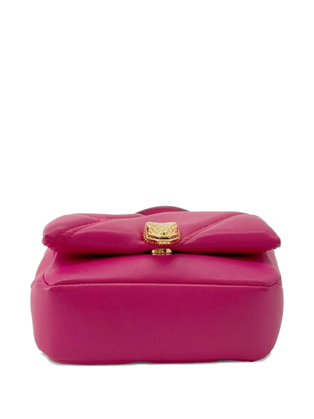 Pre-owned Bvlgari 2021-2022 Micro Leather Serpenti Cabochon Satchel In Pink