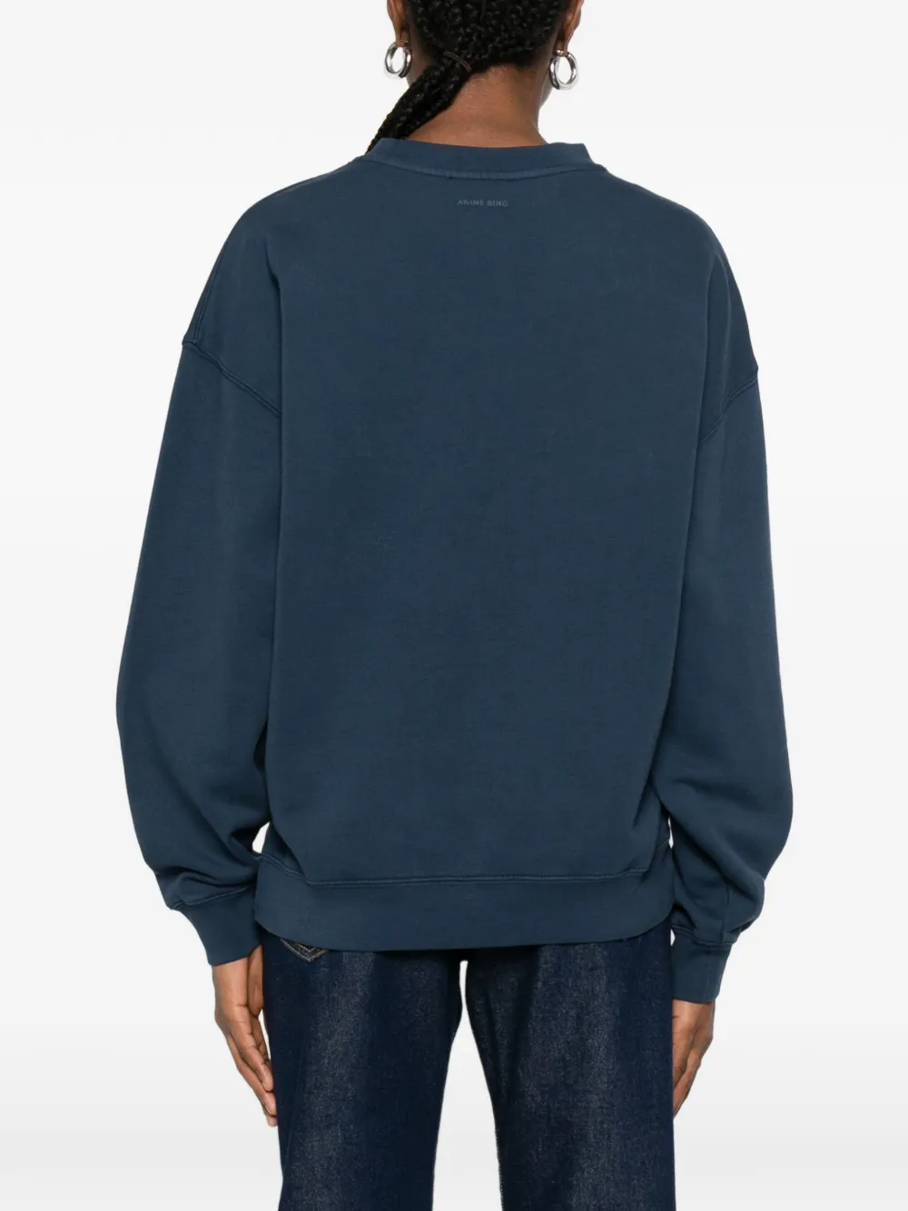 ANINE BING Sweater met logo Blauw