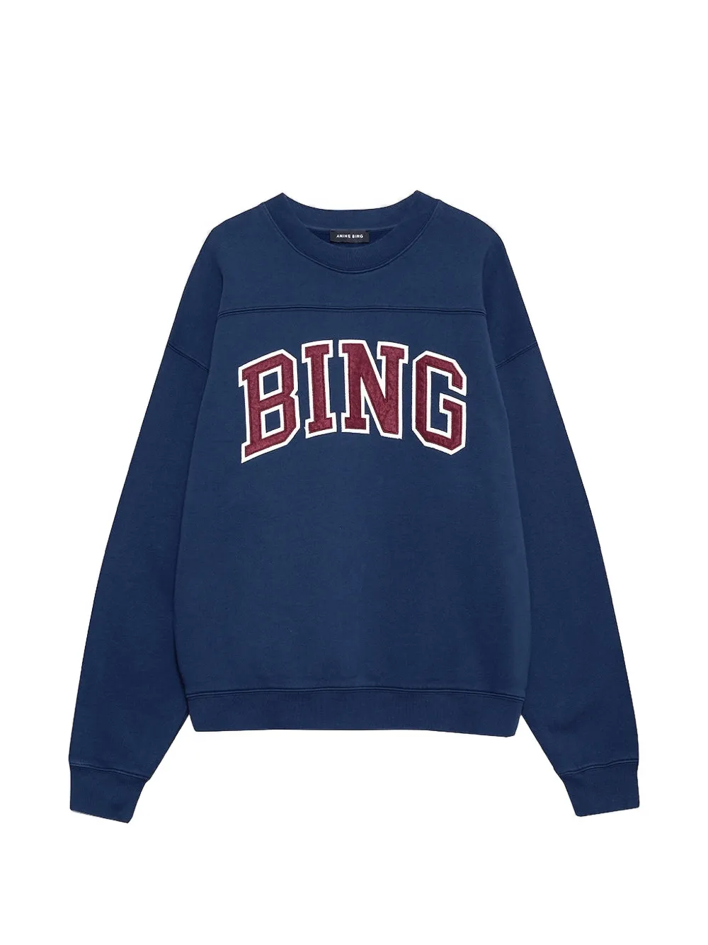 ANINE BING Sweater met logo Blauw