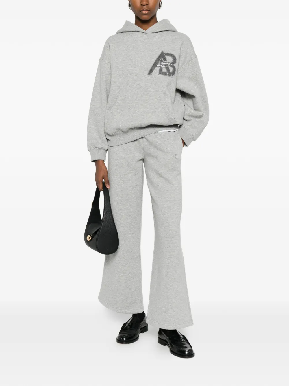 ANINE BING Kacey logo-detail track pants - Grijs