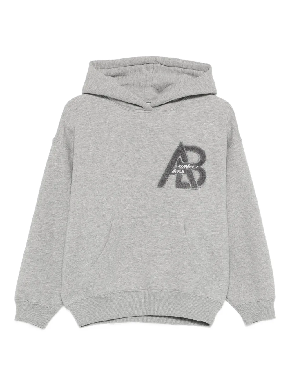 ANINE BING Jaci logo-detail hoodie - Grau