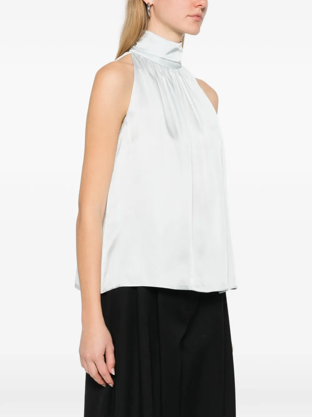 Anine Bing Halterneck Blouse - Blue 