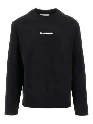 Stone Island コンパスパッチ ロングTシャツ | ブラック | FARFETCH JP