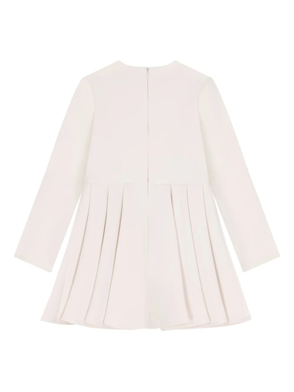 Elisabetta Franchi Kids Jurk verfraaid met logo Beige
