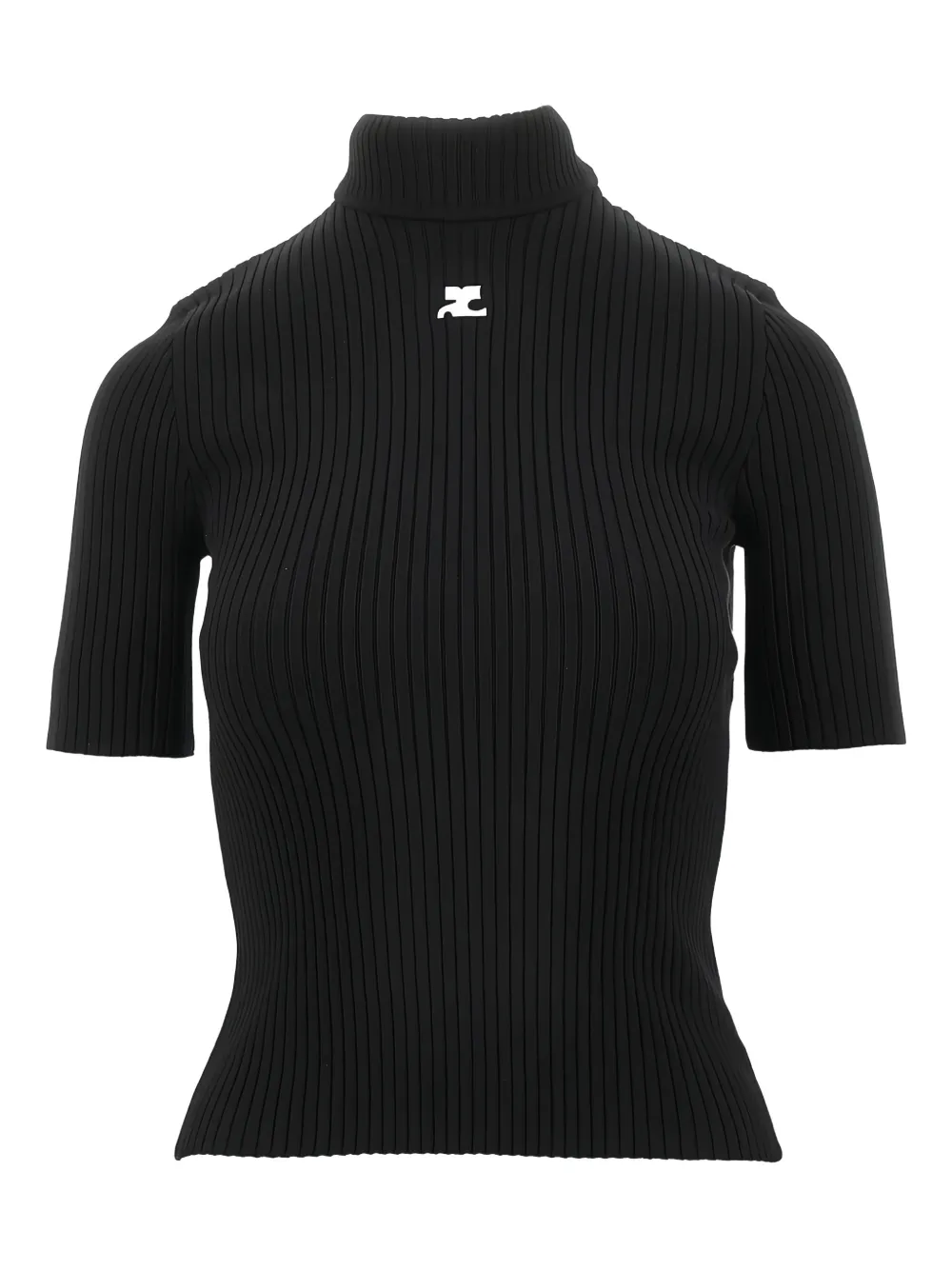 Courrèges Reedition Jumper T-shirt In Black