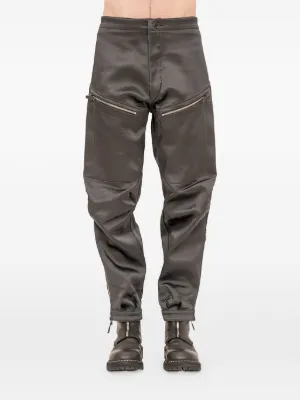 Boris Bidjan Saberi distress-finish Trousers | Grey | FARFETCH JO