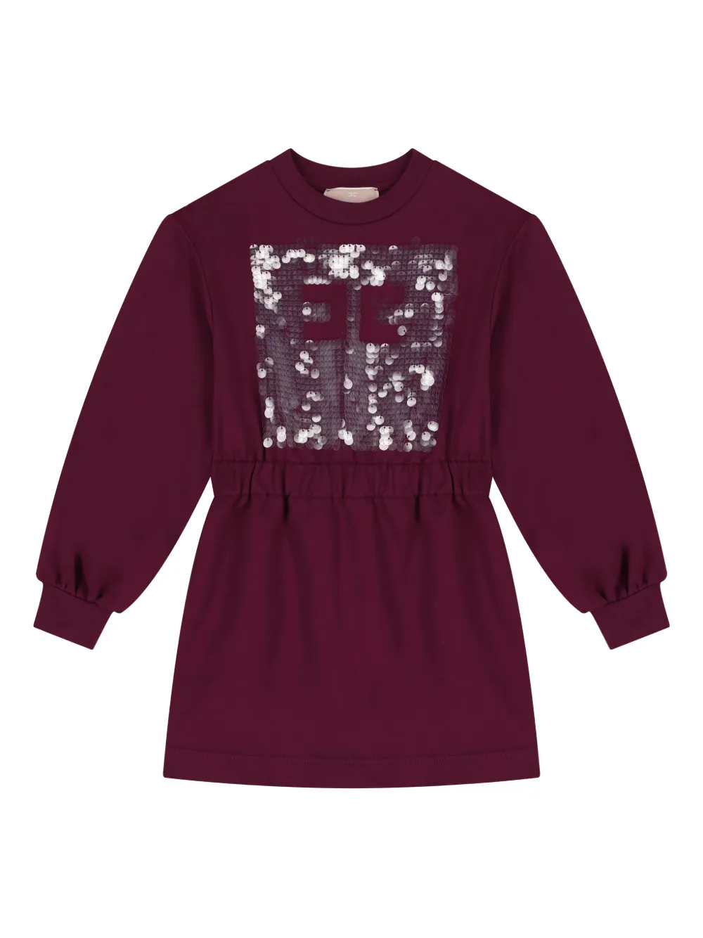 Elisabetta Franchi Kids logo-embellished dress - Rosso