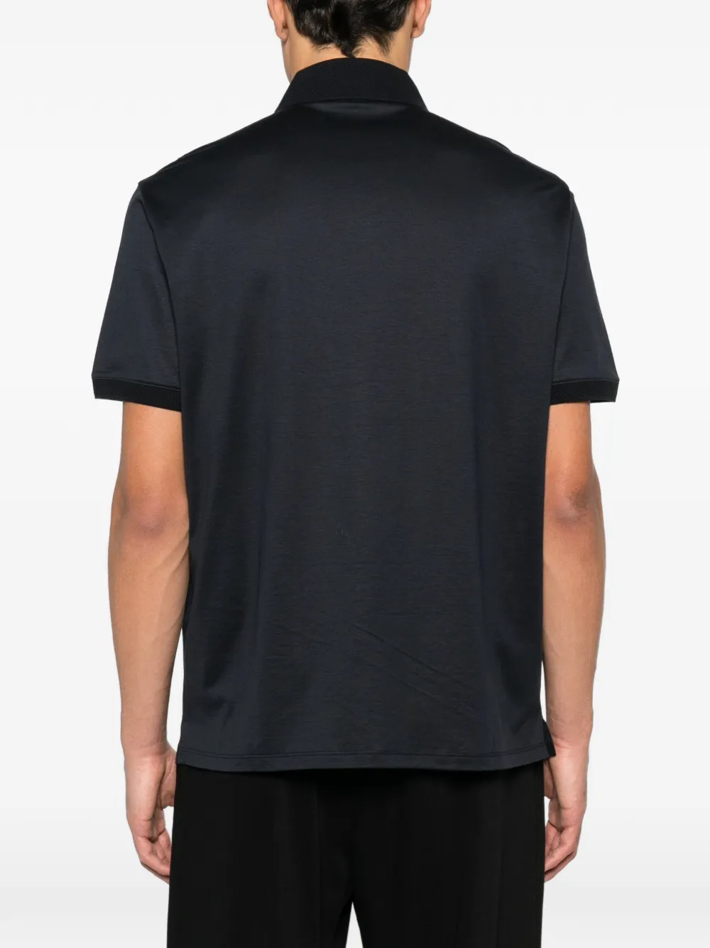 Emporio Armani Poloshirt met geborduurd logo Grijs