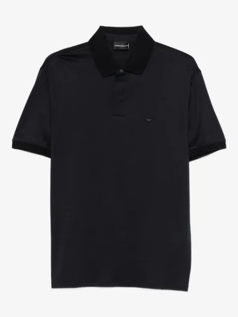 Emporio Armani logo-embroidered polo shirt
