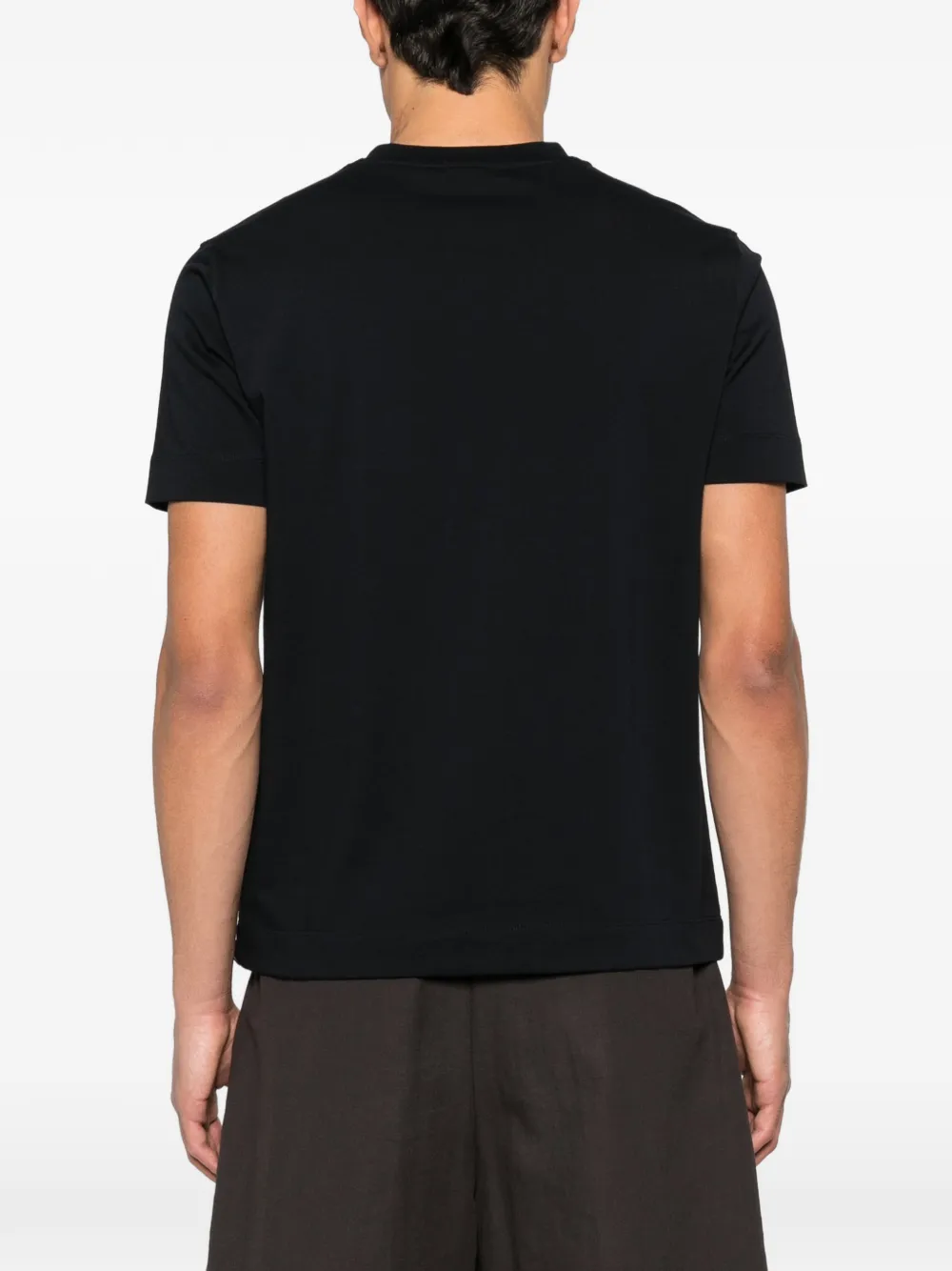 Emporio Armani T-shirt met logopatch Zwart