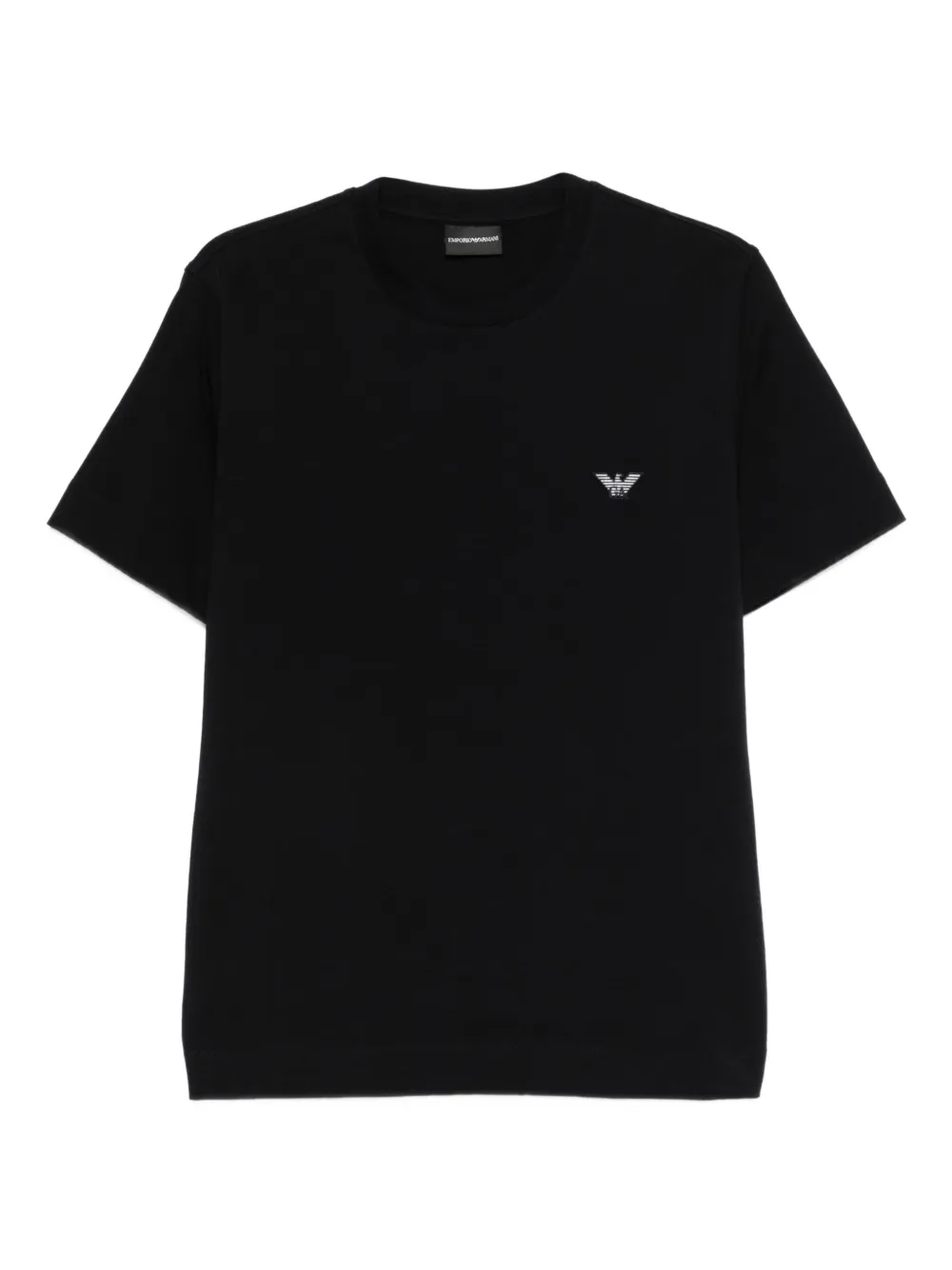 Emporio Armani playera con parche del logo | negro | Image 1