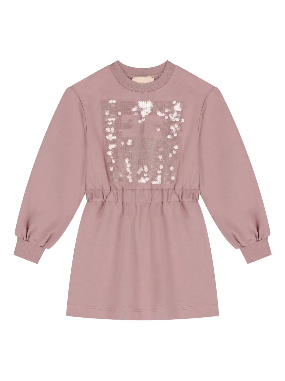 Elisabetta Franchi Kids' Logo-embellished Dress In Pink